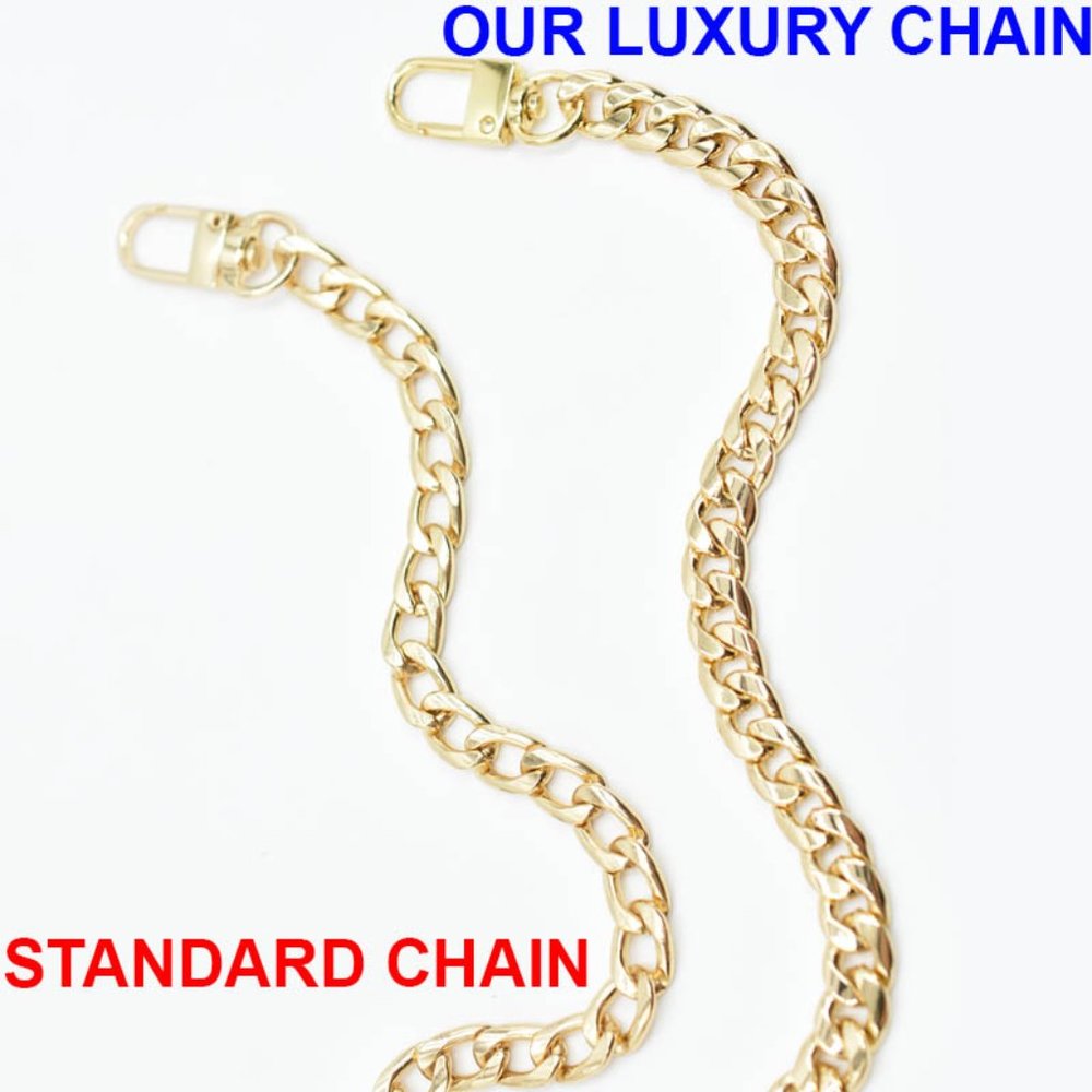 Luxury Gold High Polish Handbag Chain - Picture 12 of 13
